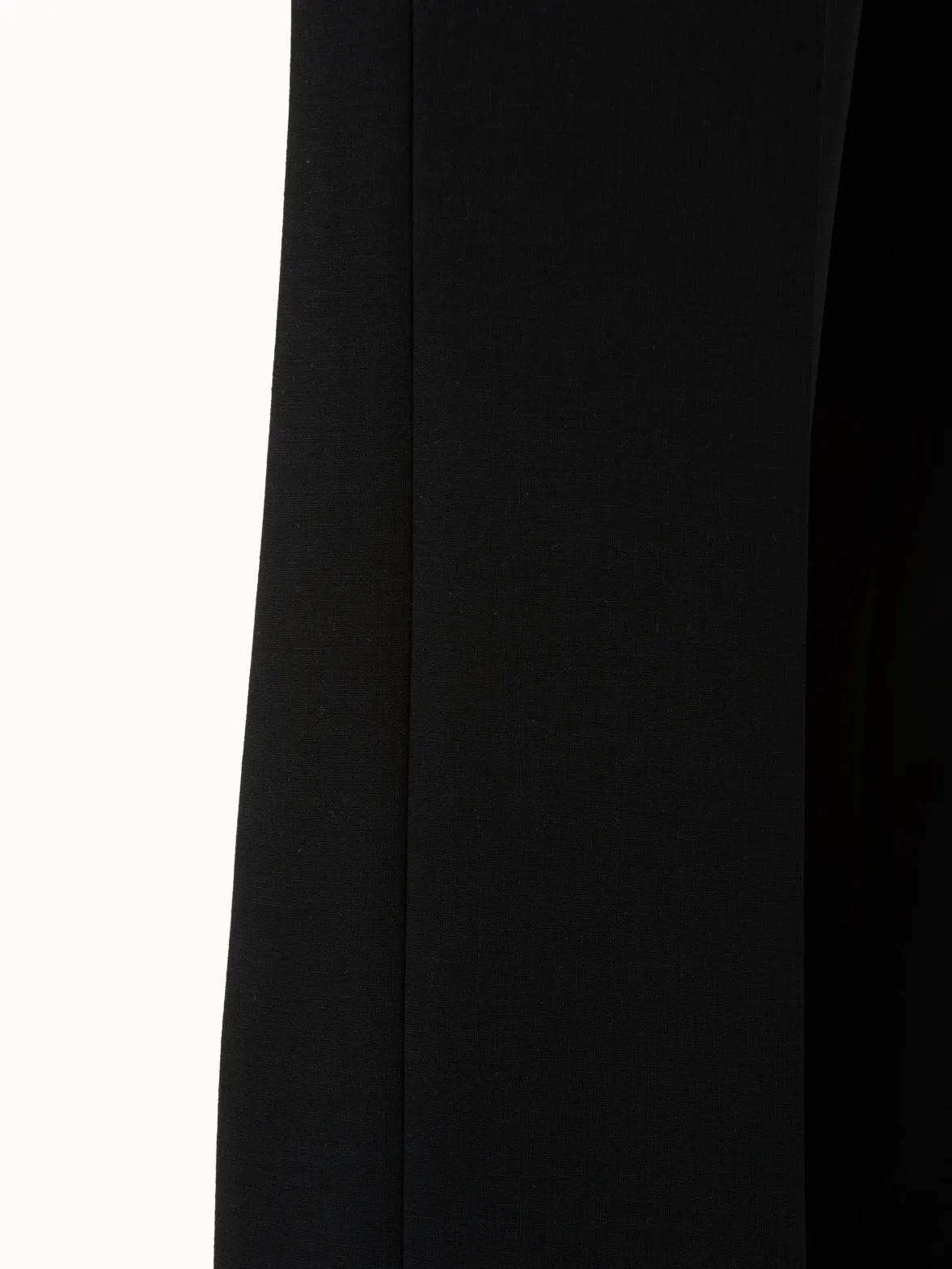 Straight Wool Double-Face Pants
