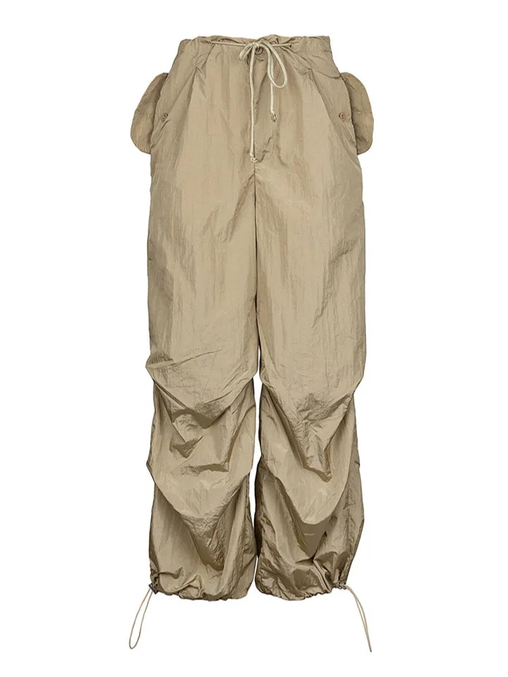 Street Baggy Drawstring Casual Pants for Women
