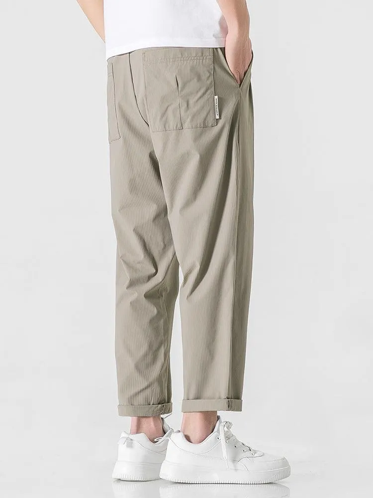 Summer Ice Silk Drawstring Pants