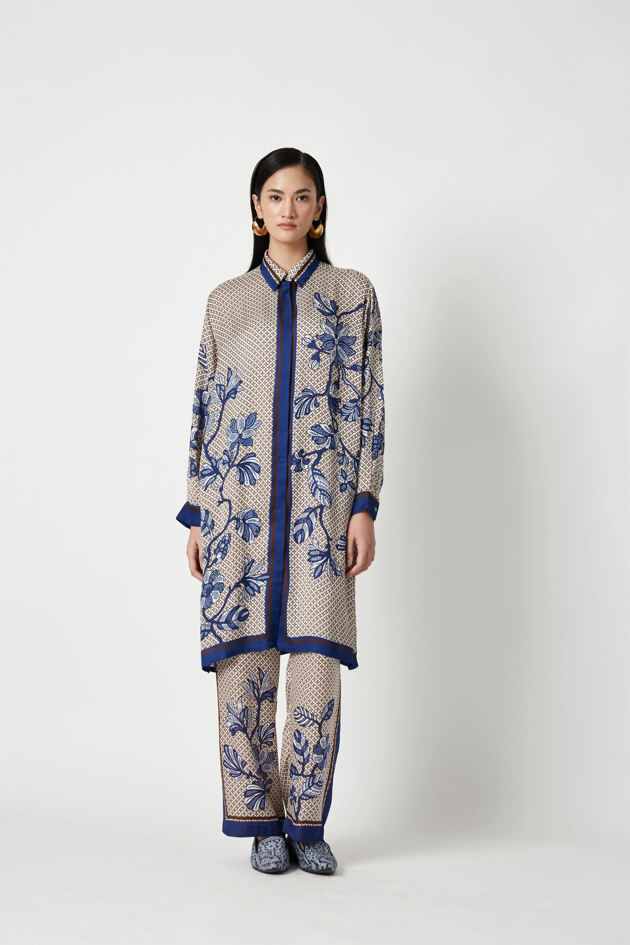 Summer Kurta Set Modal Satin Bangka Printed-Fashion Edit Java 3-9JV-123B-Payal Pratap