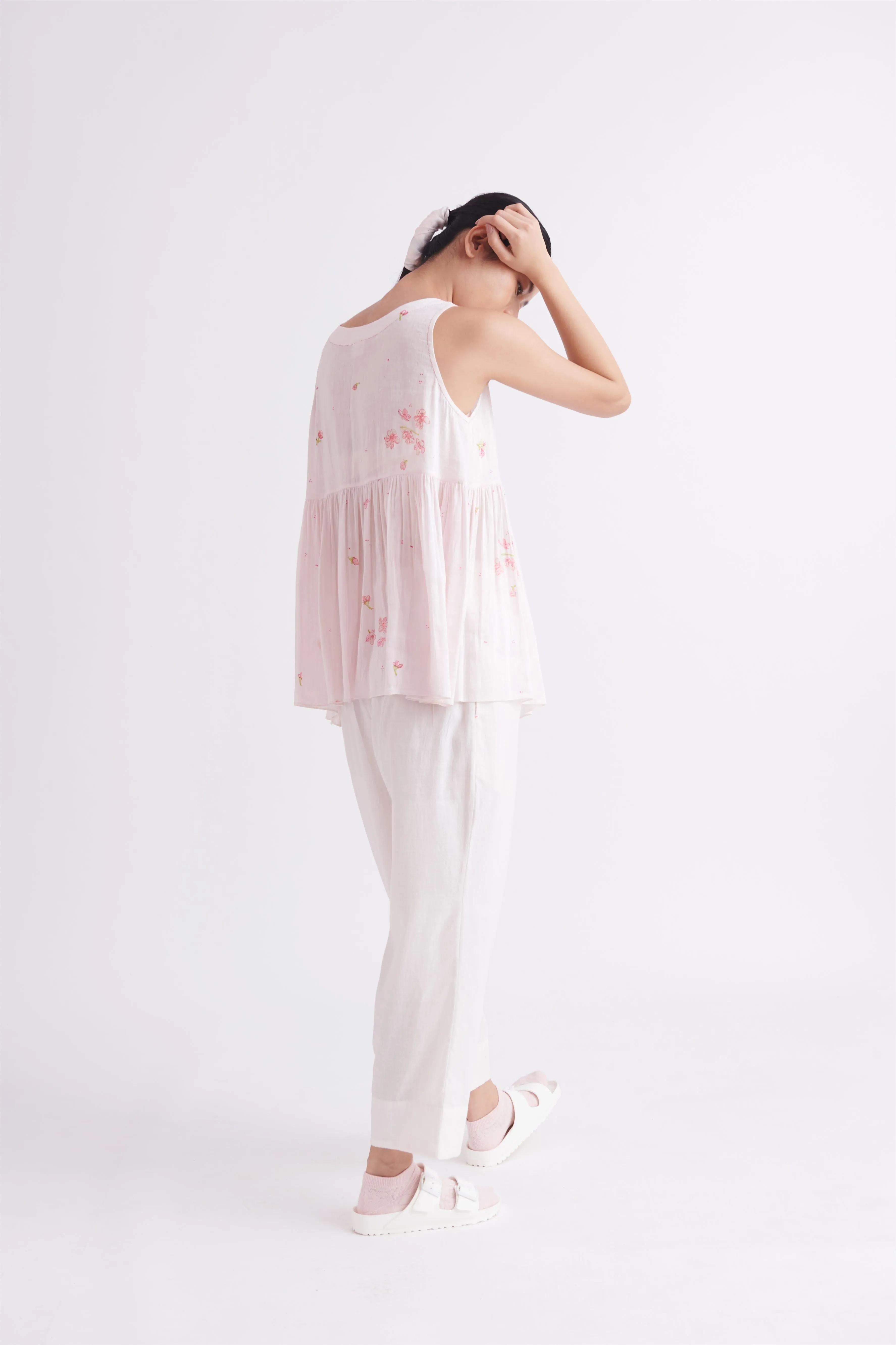 summer pant khadi cotton pink-SS2023-13-fashion edit-the plavate
