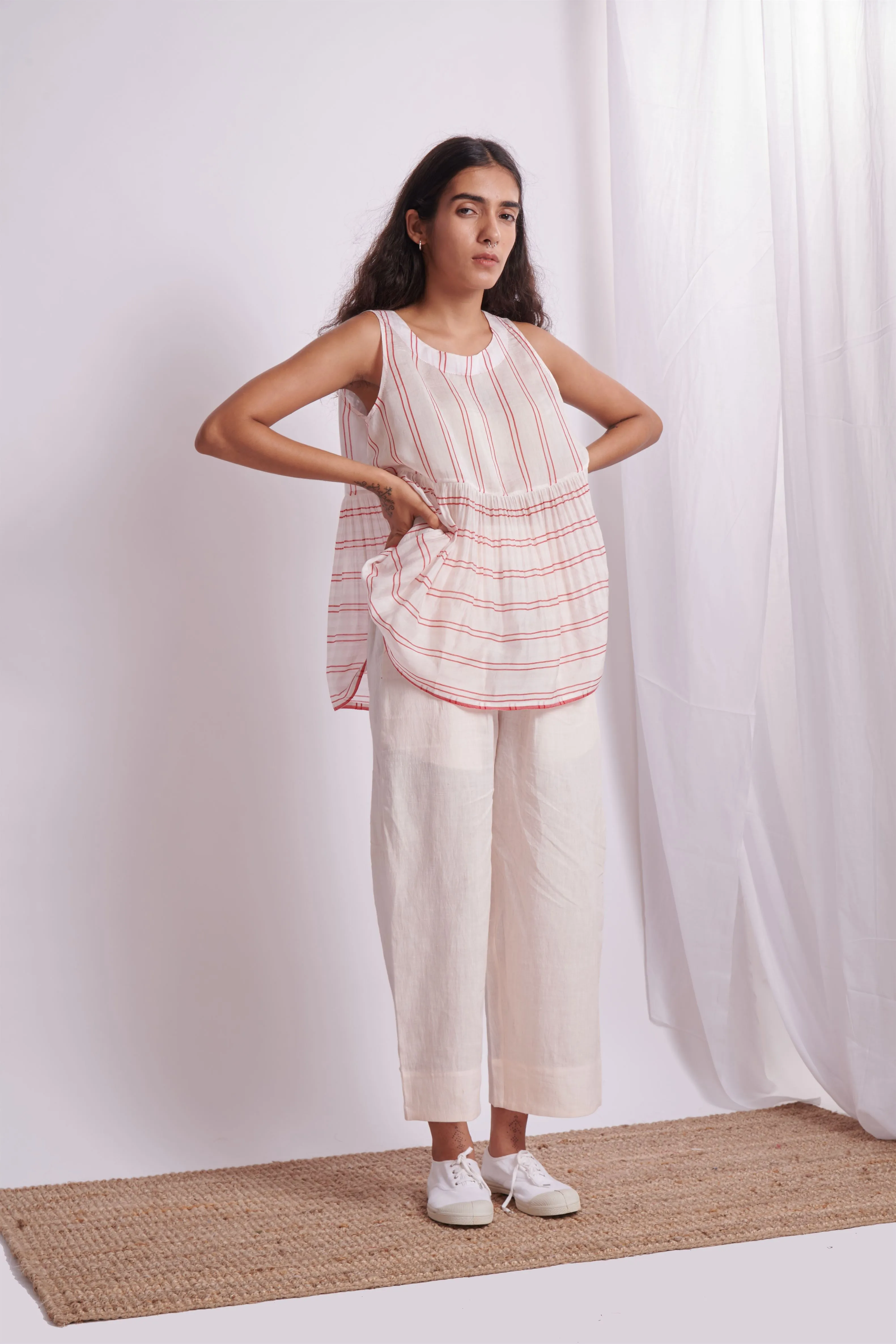 The Plavate I Kedry How do I look Co-ord Set Linen Pink Daily Collection AW22-14