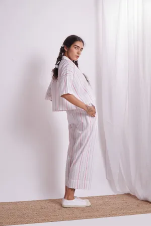 The Plavate I Zelenyy Whatâ€™s not to love? Co- ord Set Cotton 4 Colour Stripes Daily Collection AW22-14