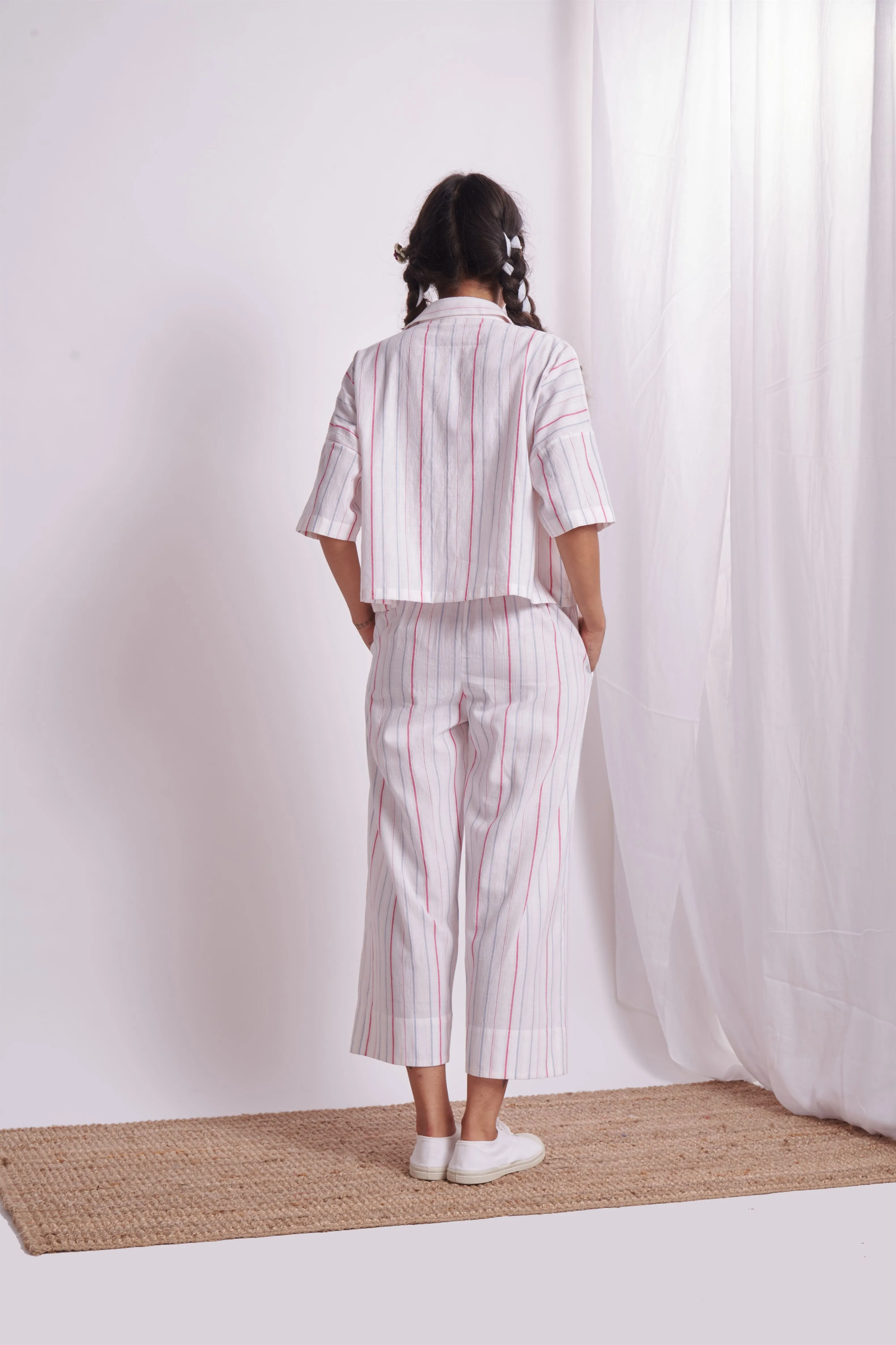 The Plavate I Zelenyy Whatâ€™s not to love? Co- ord Set Cotton 4 Colour Stripes Daily Collection AW22-14