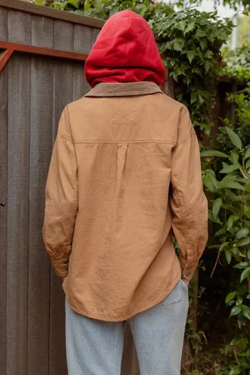 The Reagan Corduroy Collar Shacket