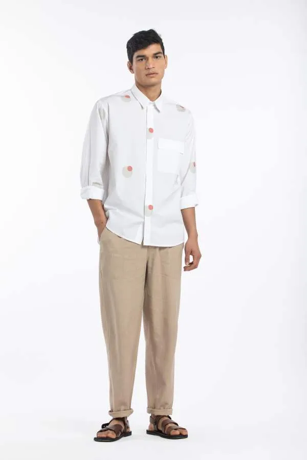 Three  I  Flap Pocket Shirt Poplin