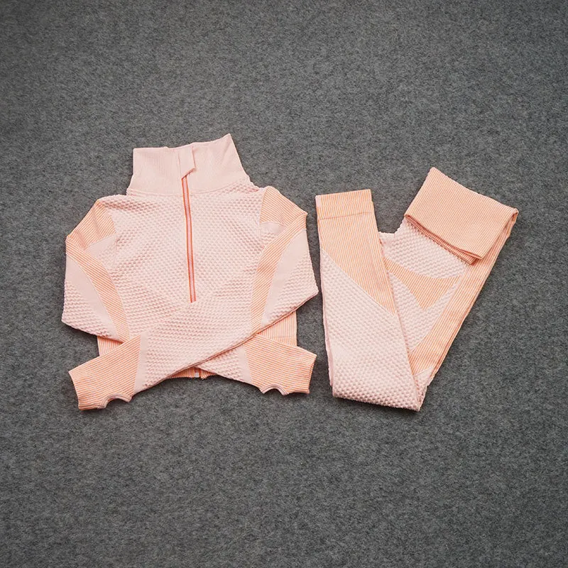 Three-Piece Stretch Sports Pants - Three-Piece Sports Yoga set