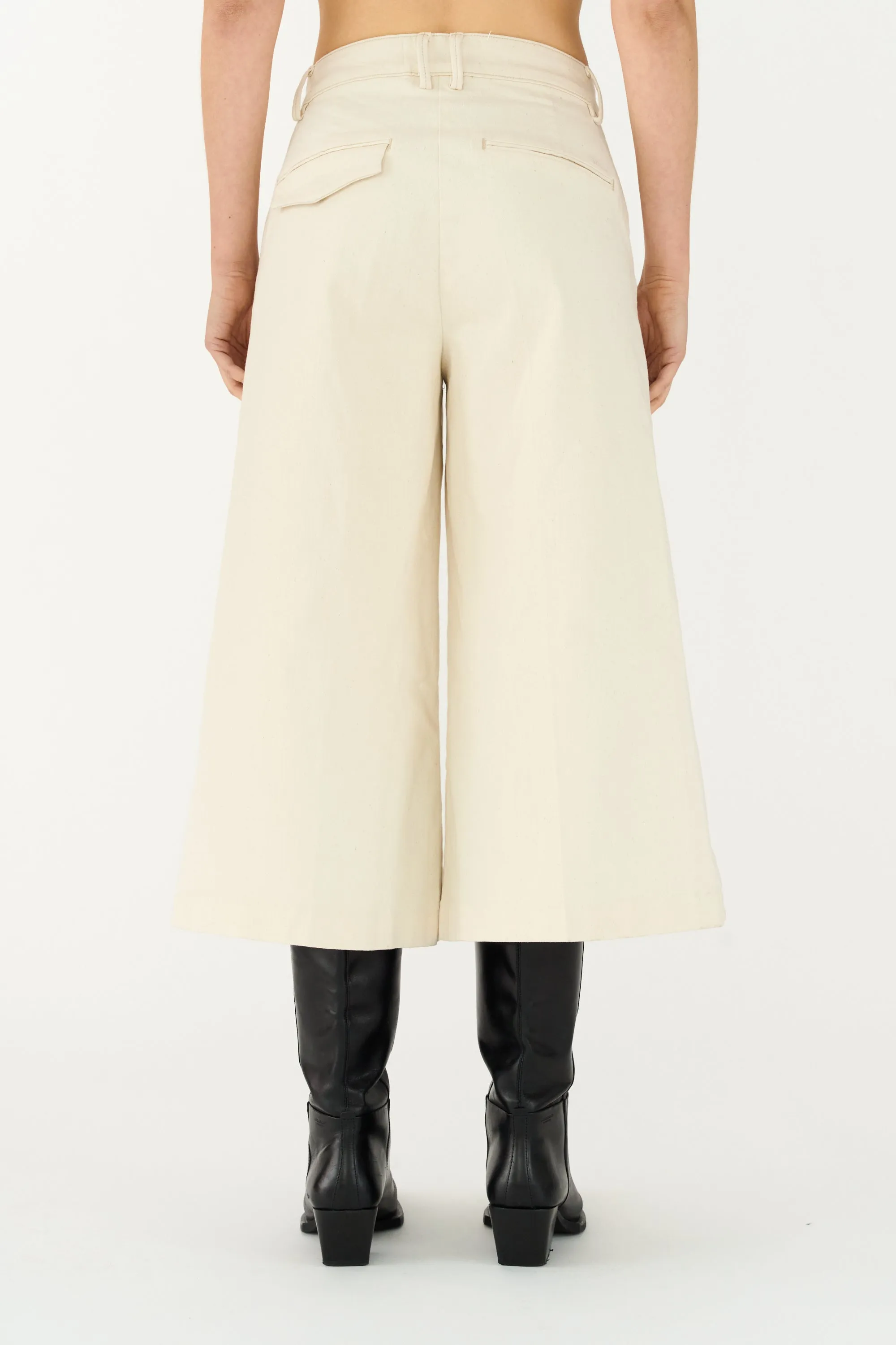 TMRW-Ellen Culotte Jeans Wash Crude - Ecru
