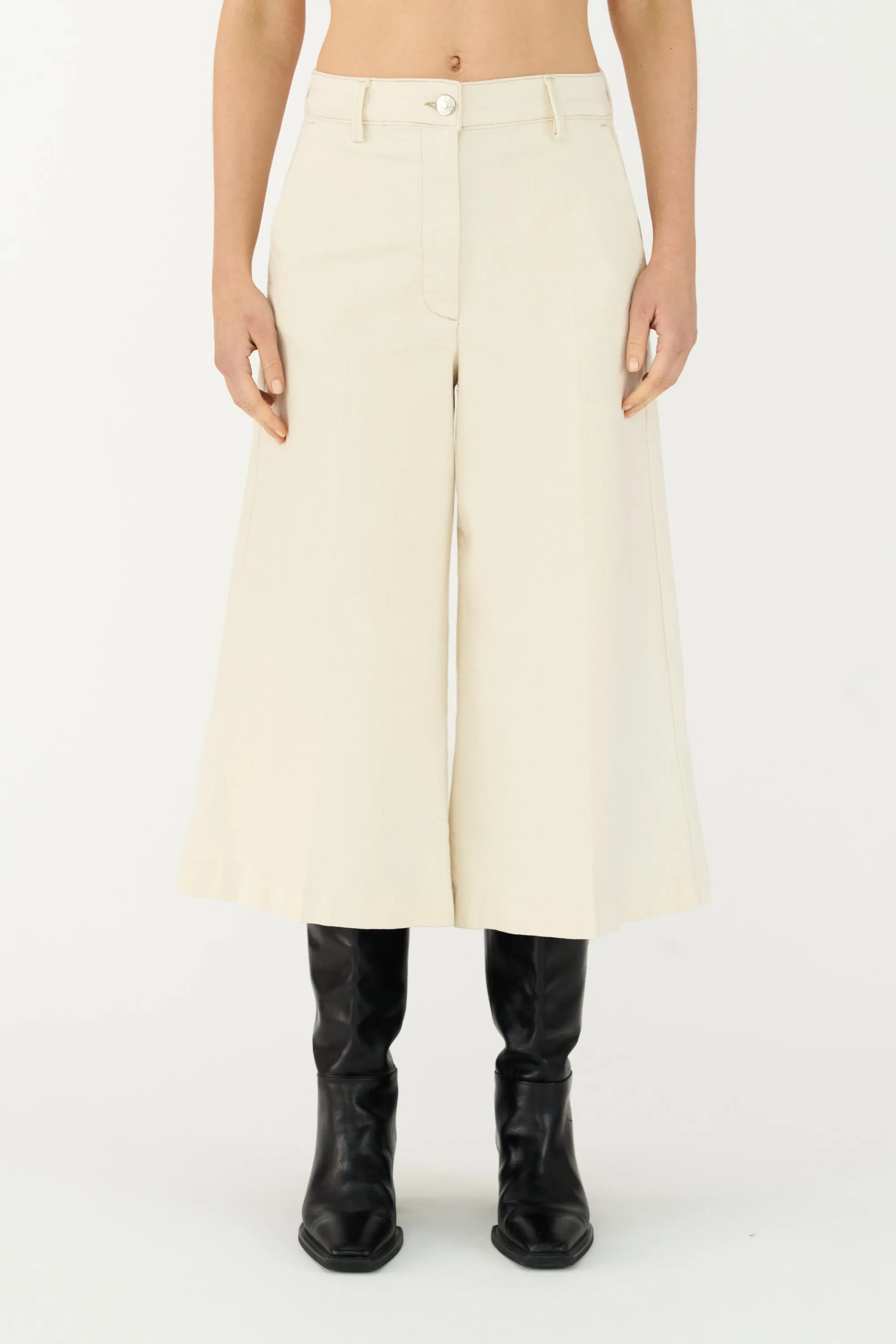 TMRW-Ellen Culotte Jeans Wash Crude - Ecru