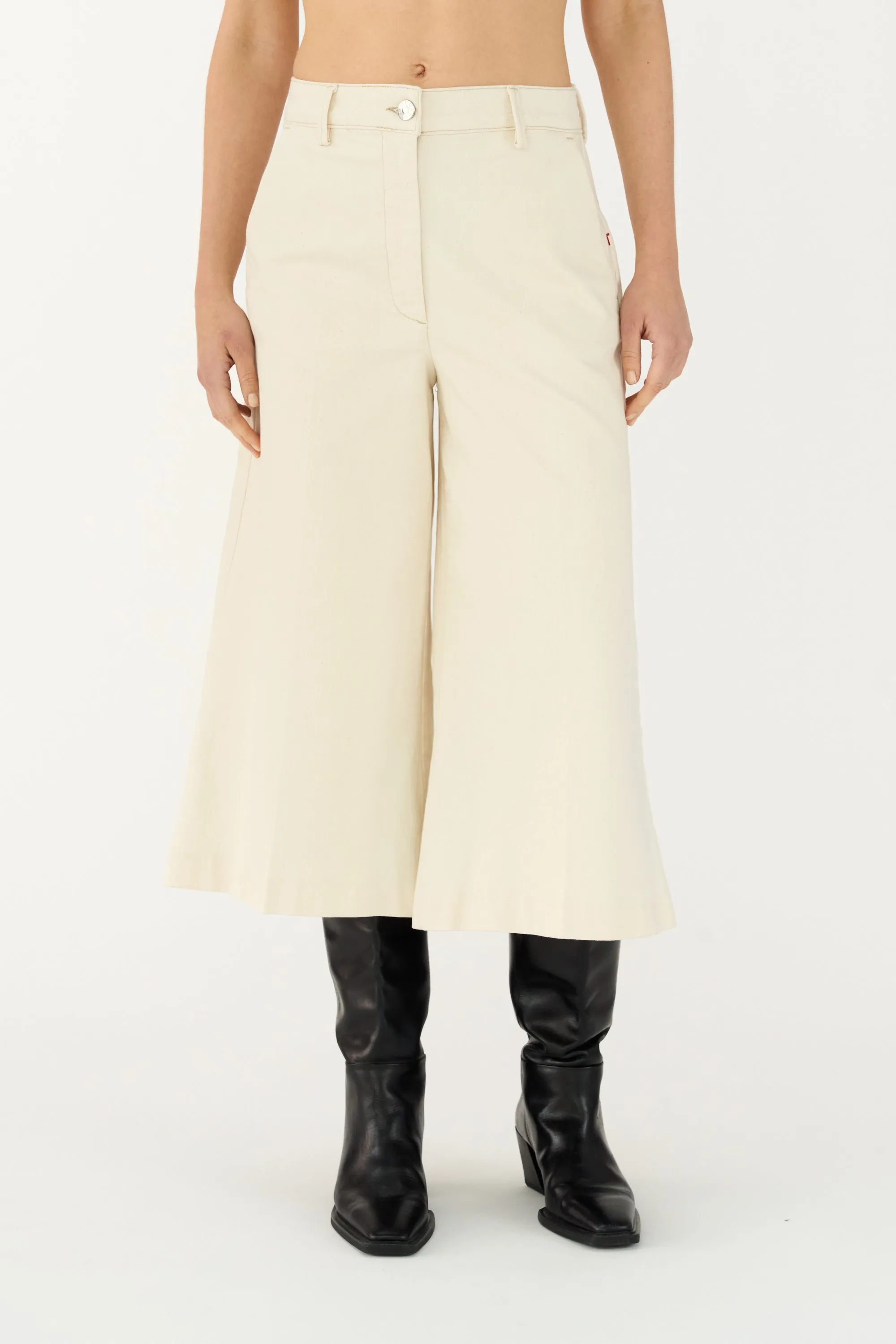 TMRW-Ellen Culotte Jeans Wash Crude - Ecru