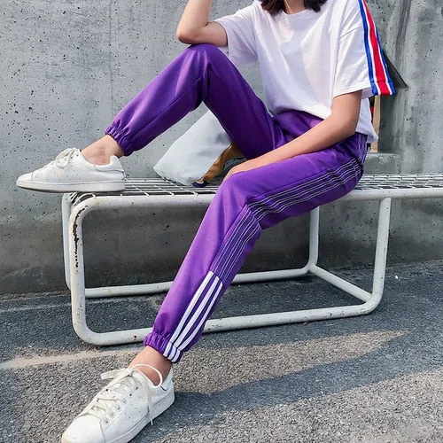 Trackpants with stripes Joggers Streetwear