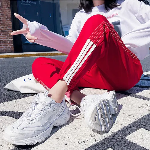 Trackpants with stripes Joggers Streetwear