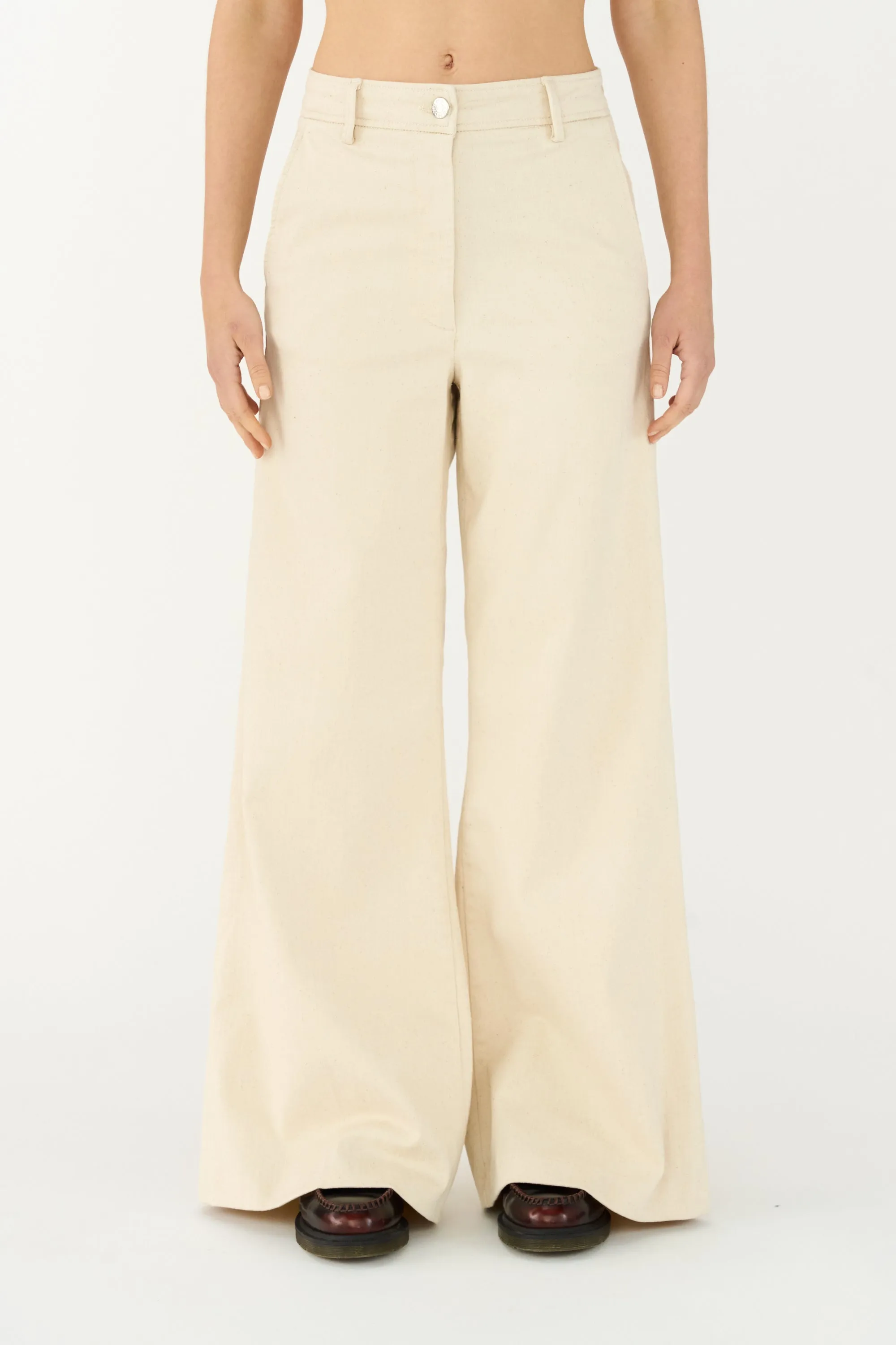 TRW-Ellen Pant Wash Crude - Ecru