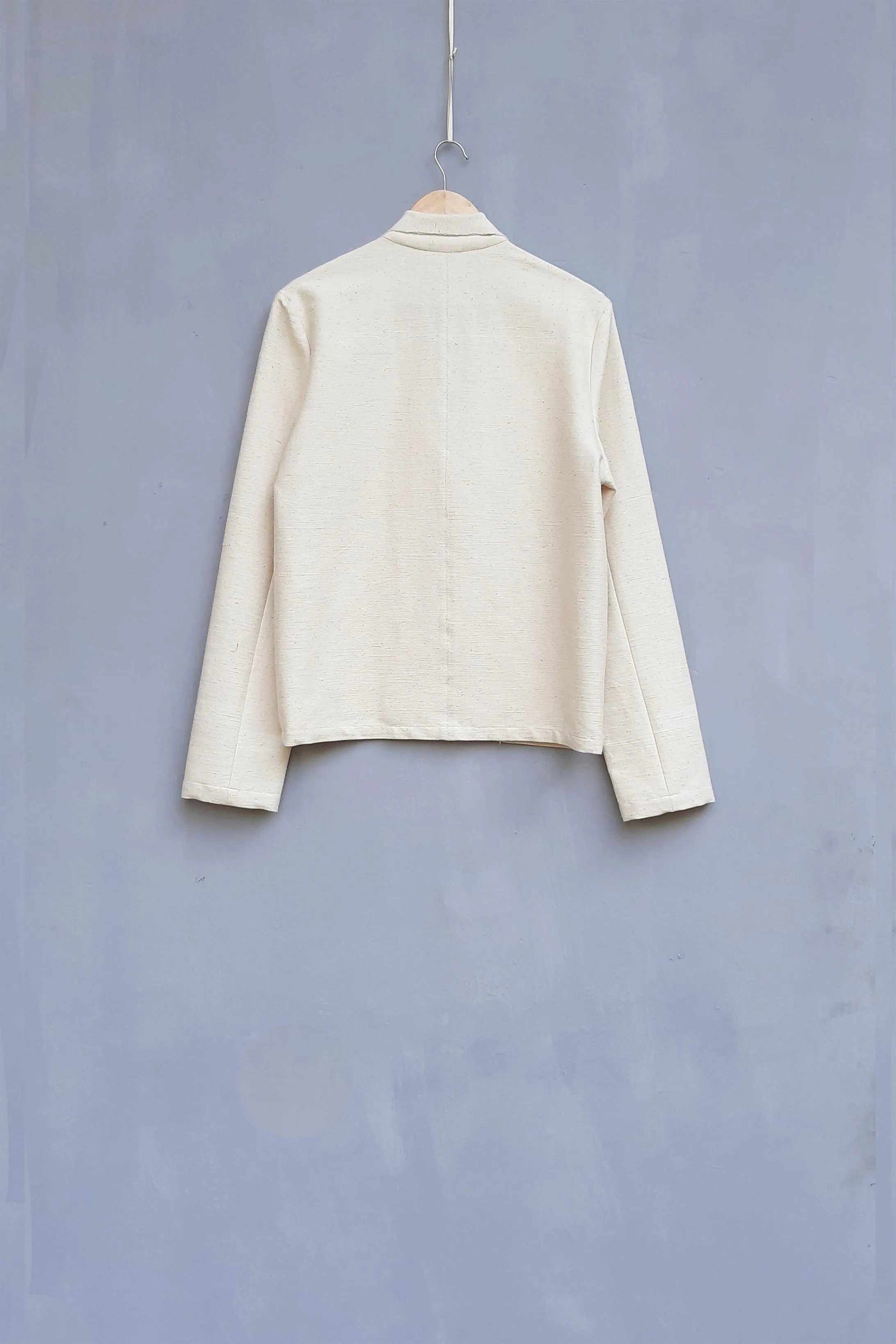 Urvashi Kaur   I   Renai JACKET SABI Hand Spun Cotton Shell TESSELLATE- 80