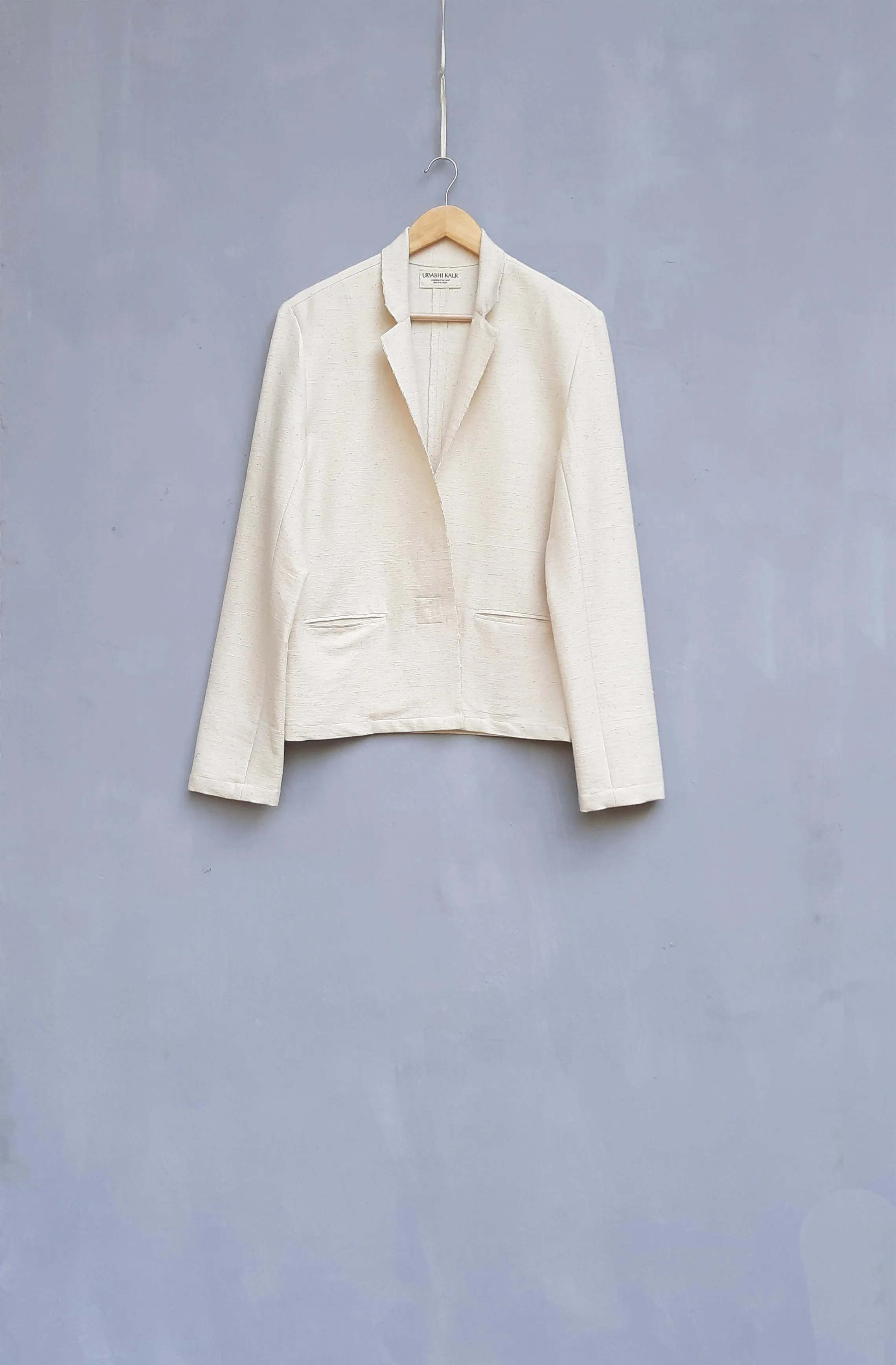 Urvashi Kaur   I   Renai JACKET SABI Hand Spun Cotton Shell TESSELLATE- 80