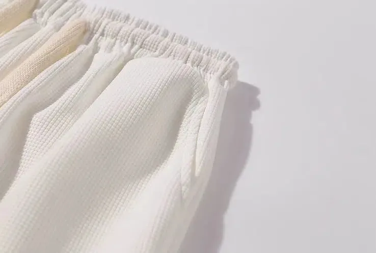 Waffle Straight Casual Pants