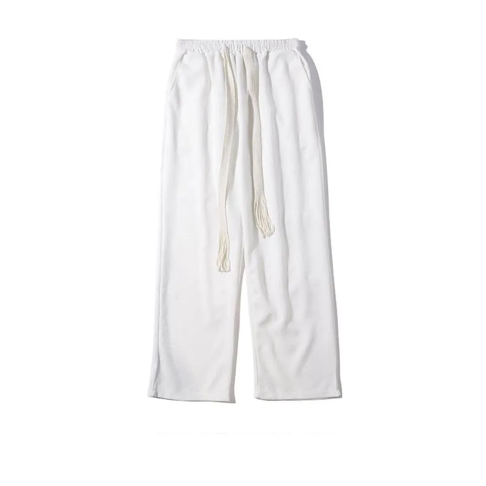 Waffle Straight Casual Pants