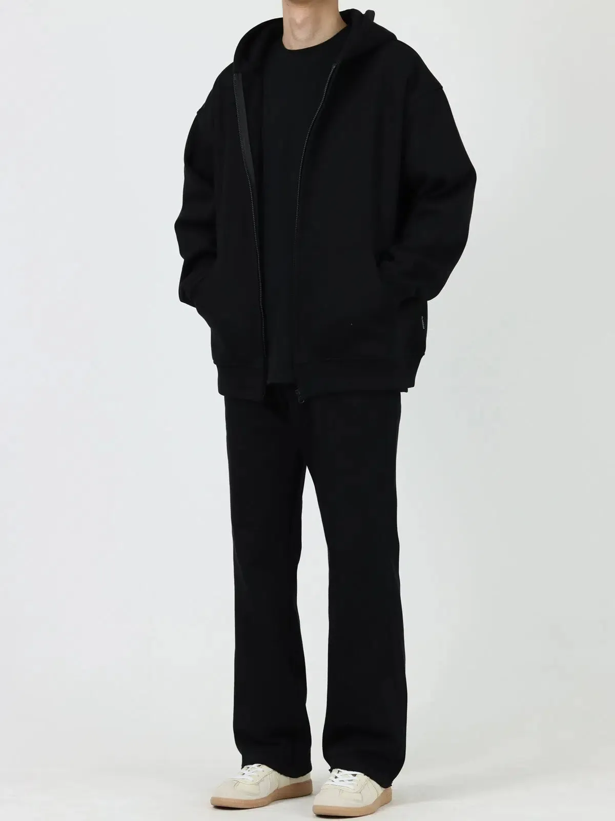 Washed Casual Fit Straight-fit Pants