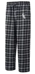 White Sox Adult Plaid Pajama Pants