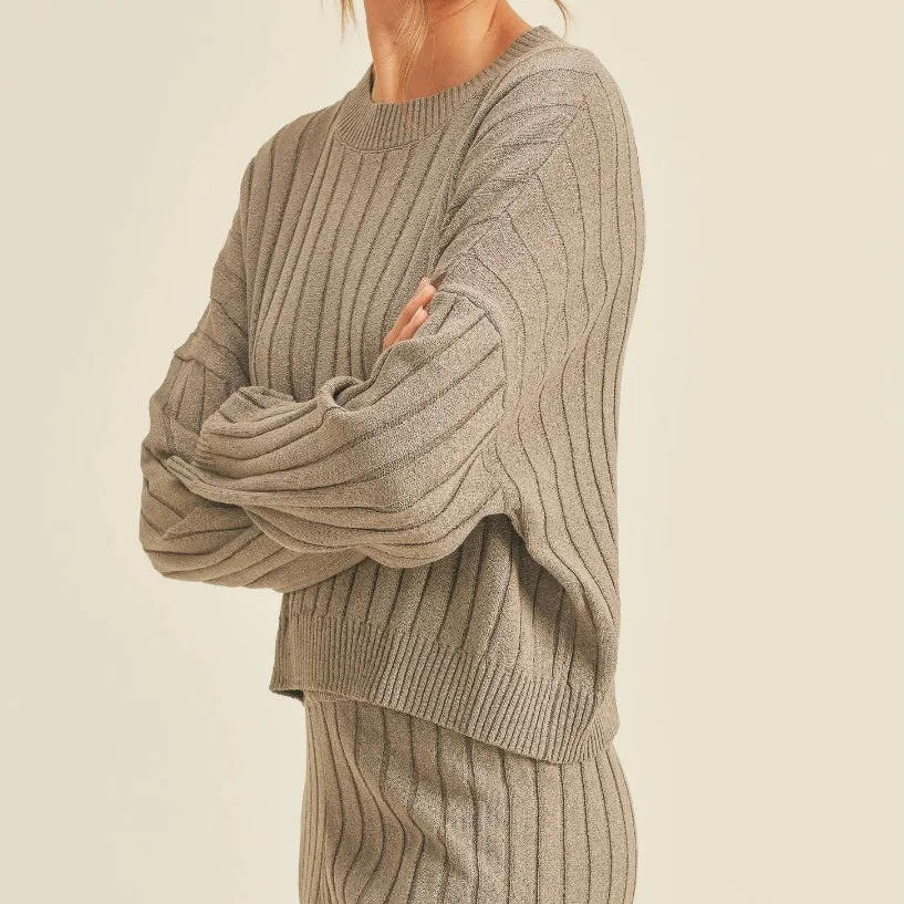 Wide Ribbed Sweater