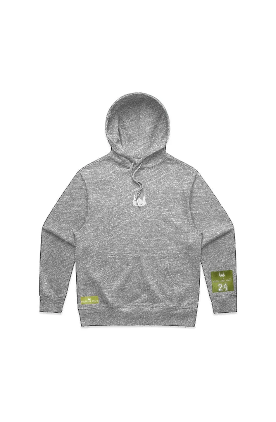 WOLFPACK UNLTD "THE HOODED ARMOR" HEAVYWEIGHT EMBROIDERED HOODIE | ATHLETIC GREY