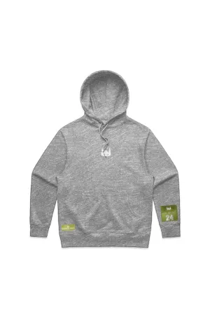 WOLFPACK UNLTD "THE HOODED ARMOR" HEAVYWEIGHT EMBROIDERED HOODIE | ATHLETIC GREY