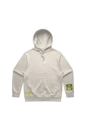 WOLFPACK UNLTD "THE HOODED ARMOR" HEAVYWEIGHT EMBROIDERED HOODIE | ECRU BEIGE