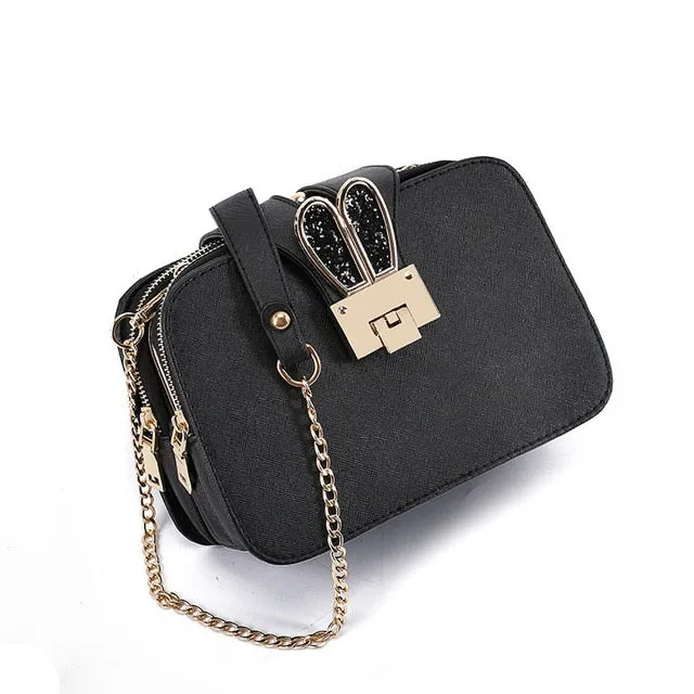 Women Shoulder Bag Chain Strap Flap Designer  Clutch Bag Ladies Messenger Bags With Metal Buckle