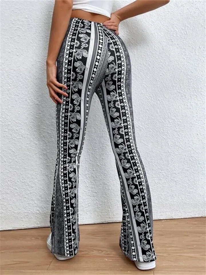 Women's Casual Floral Print Forbidden Pants