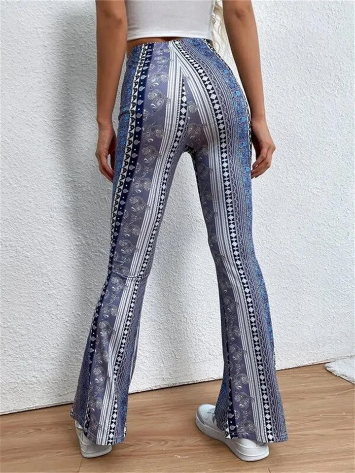 Women's Casual Floral Print Forbidden Pants