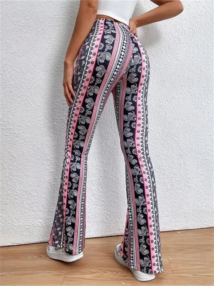 Women's Casual Floral Print Forbidden Pants