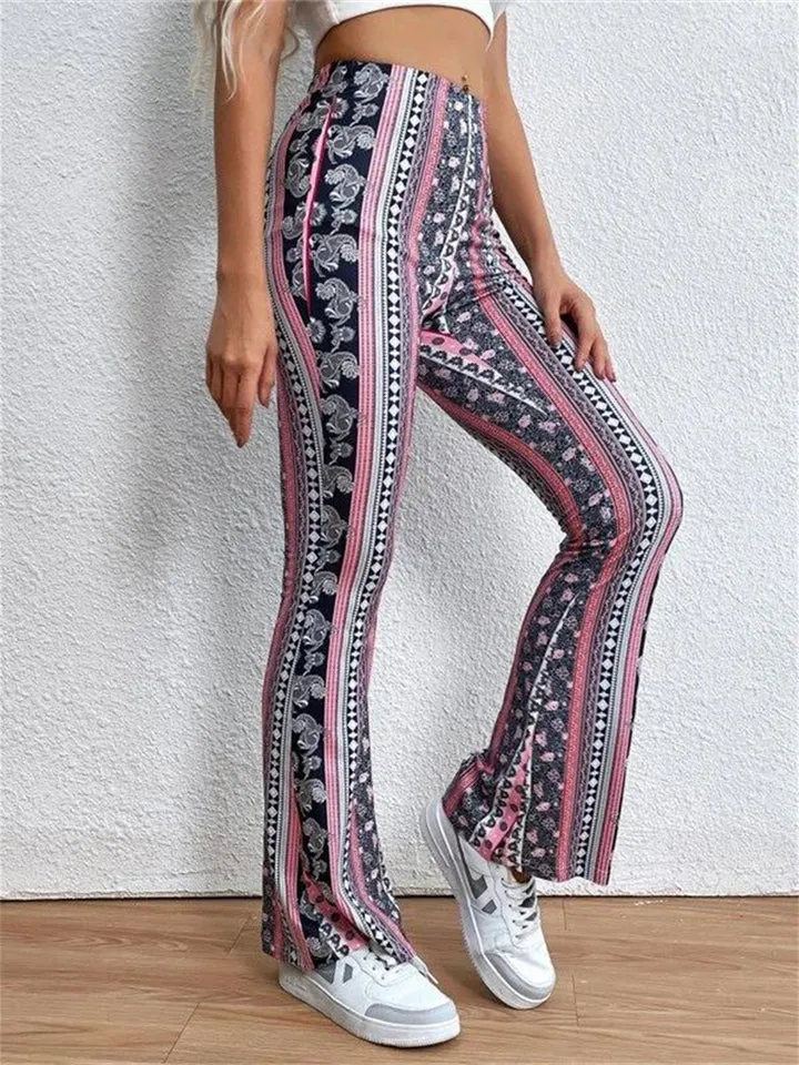 Women's Casual Floral Print Forbidden Pants