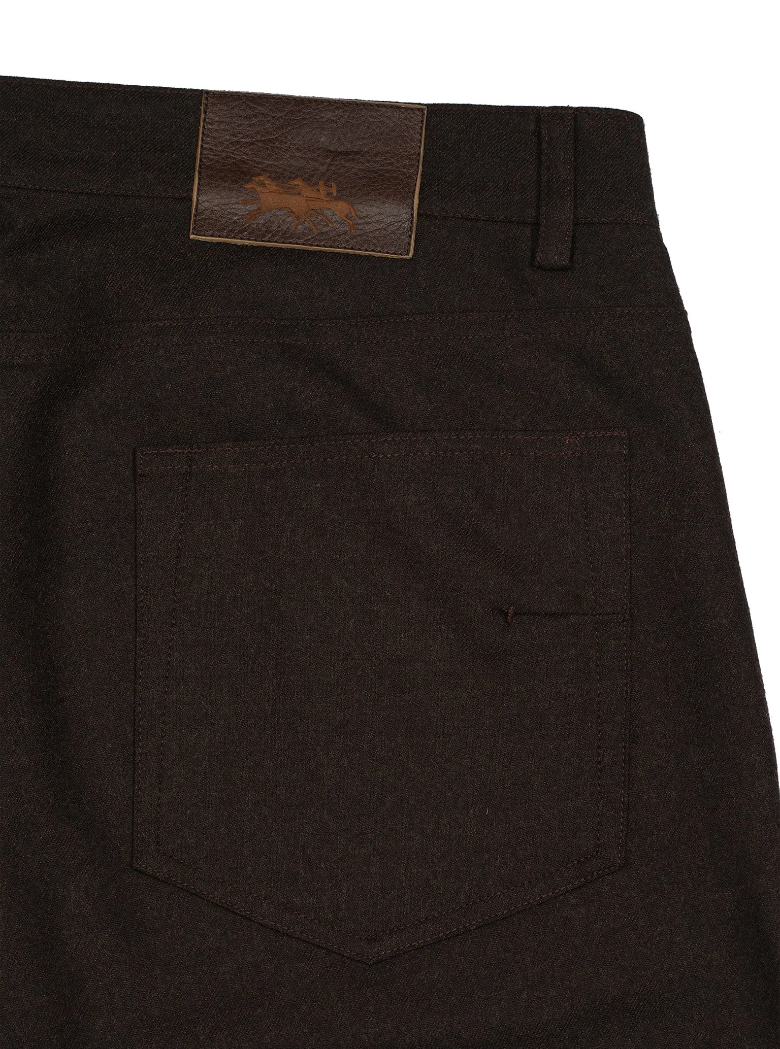 Wool 5 Pocket Brown