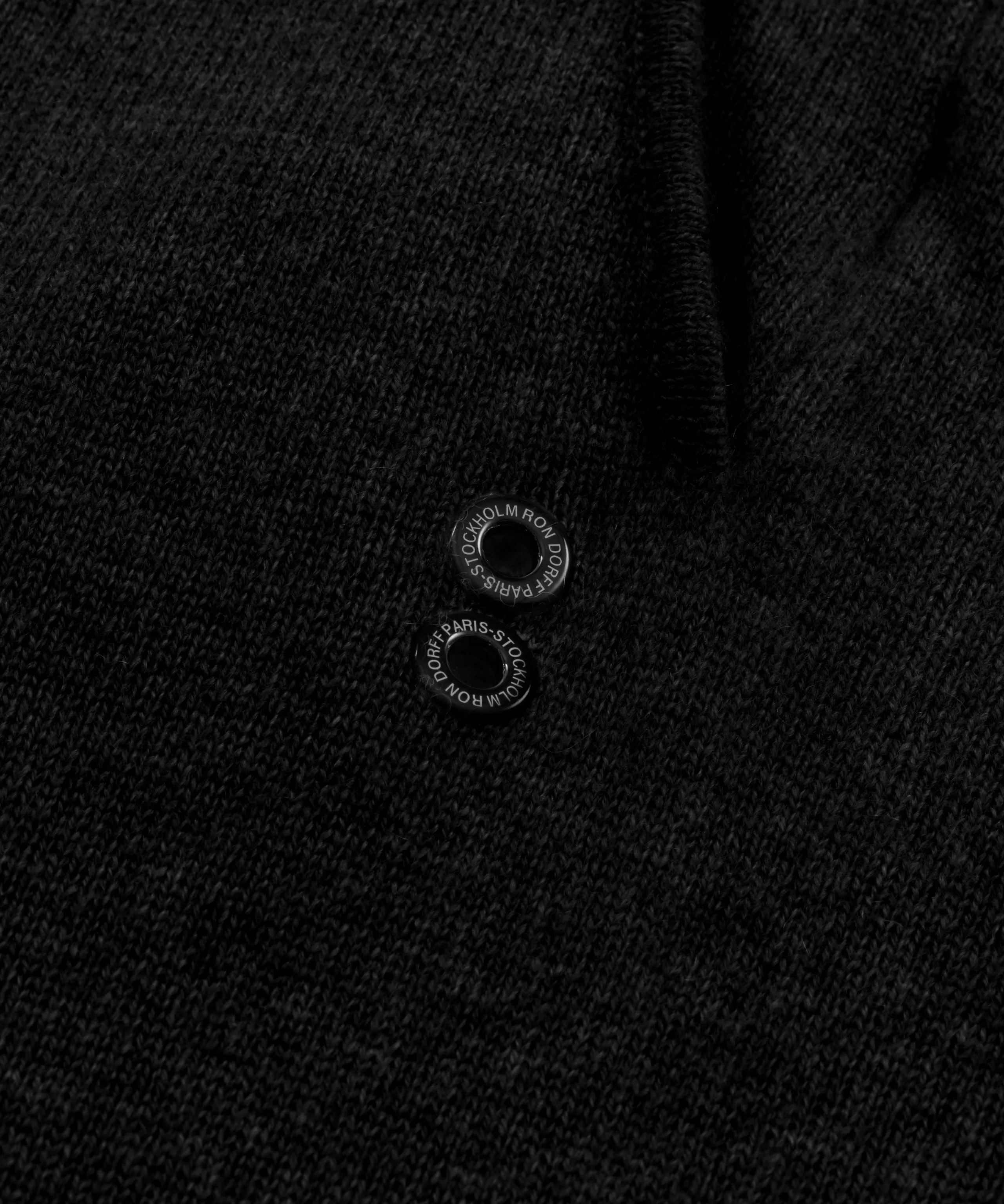 Wool Cashmere Pants: Black